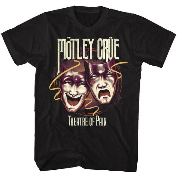 Renee F Other - Motley Crue Theatre Of Pain Short Sleeve T-Shirt Rock Band Music Graphic Fan 159
